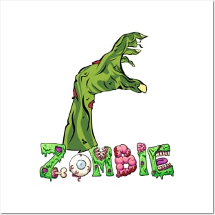 Zombie Hand Posters and Art